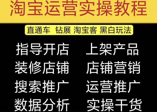 2023淘宝开店教程0基础到高级全套视频网店电商运营培训教学课程（2月更新）-91网创