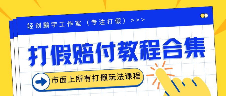 2023年全套打假合集，集合市面所有正规打假玩法（非正规打假的没有）-91网创