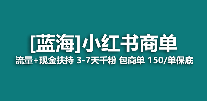 2023蓝海项目【小红书商单】流量+现金扶持，快速千粉，长期稳定，最强蓝海-91网创